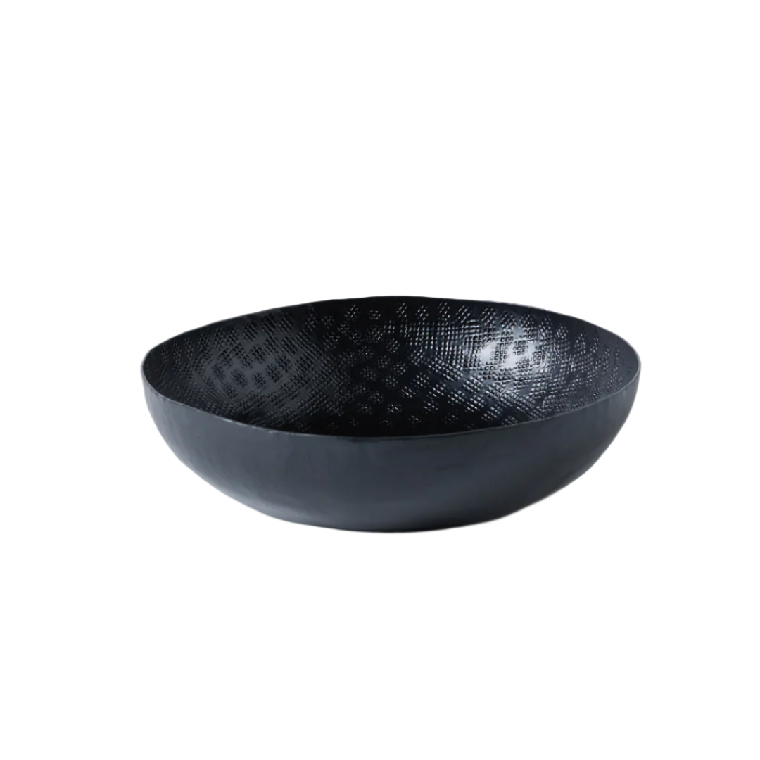 HS BOWL ALUMINIUM TEXTURED BLACK P/COAT