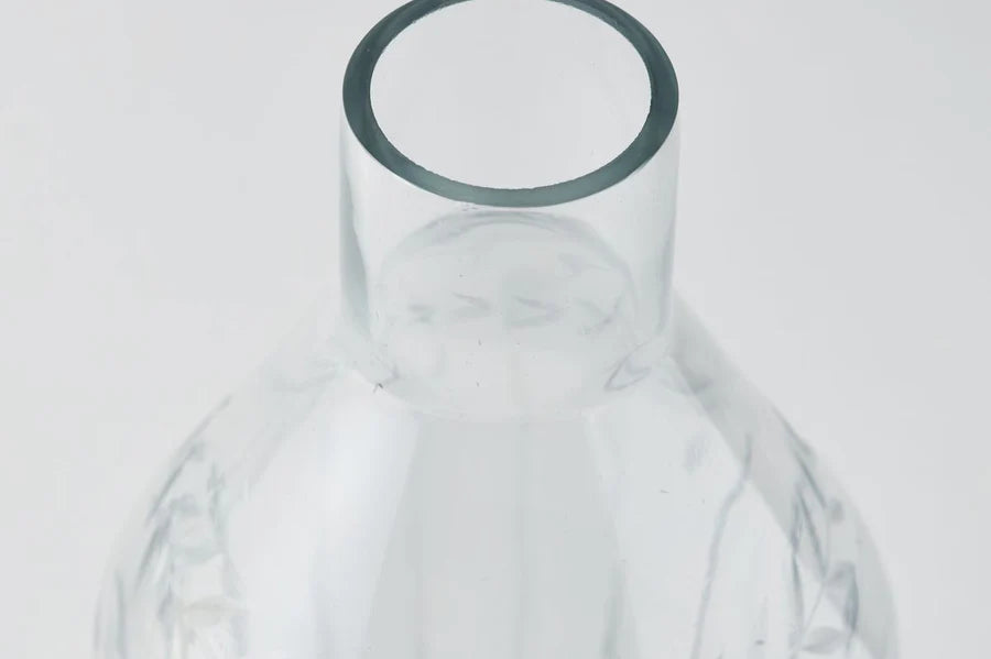 HS VASE GLASS SLIM N/NECK 23X10