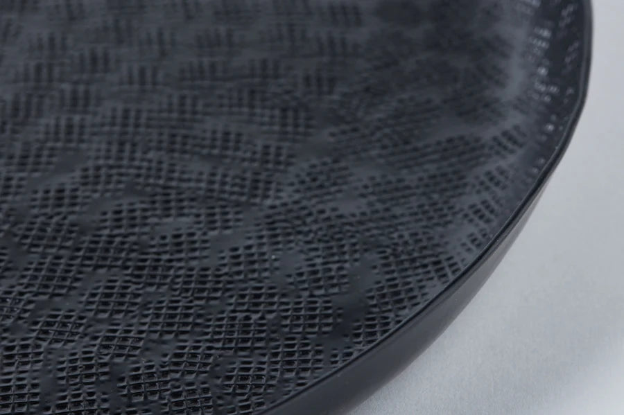 HS TRAY TEXTURED ALUMINIUM BLACK P/COAT