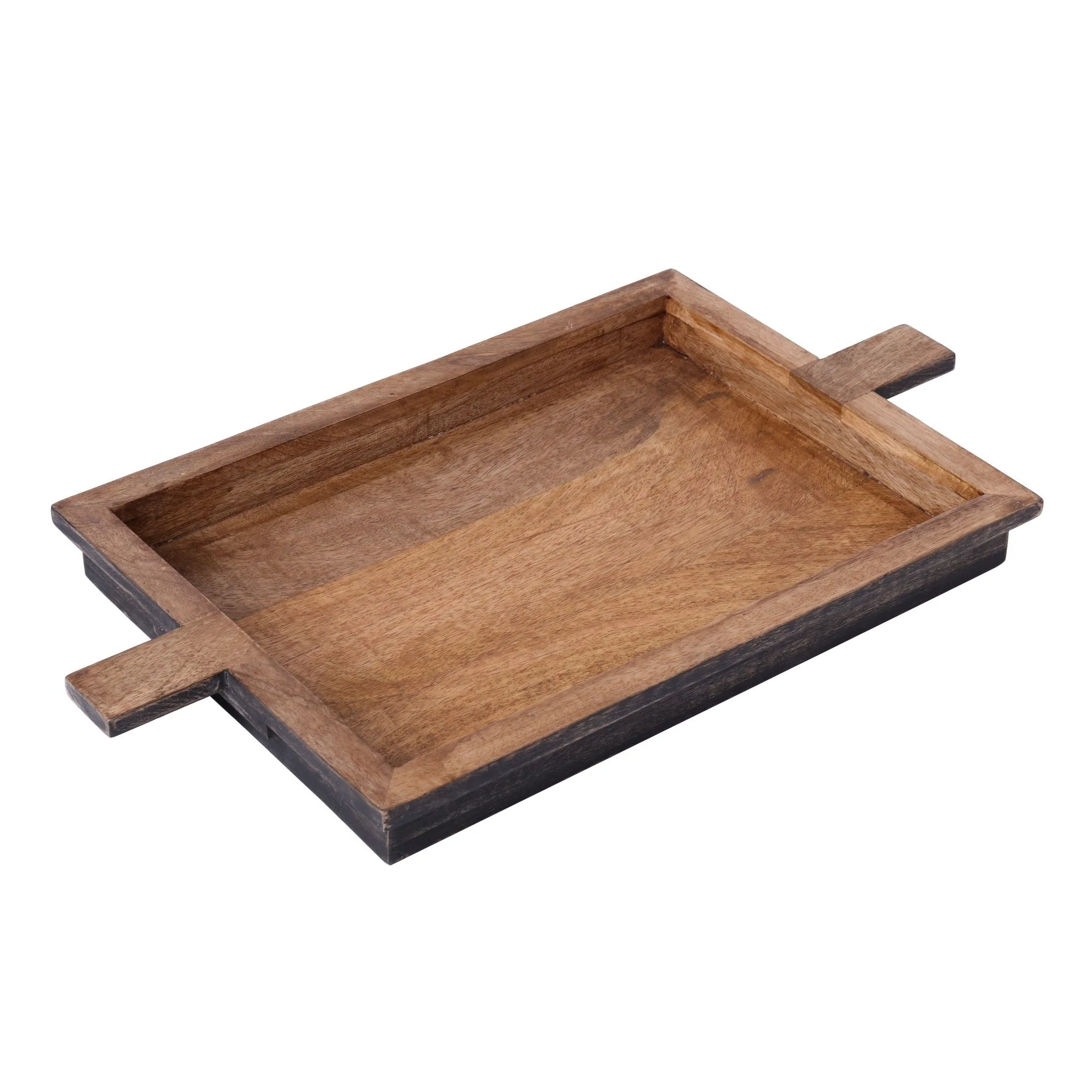 HS TRAY WOOD LIP HANDLE L