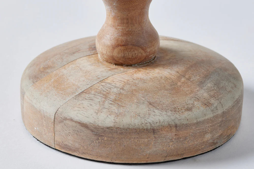 HS CANDLE STICK WOOD NATURAL