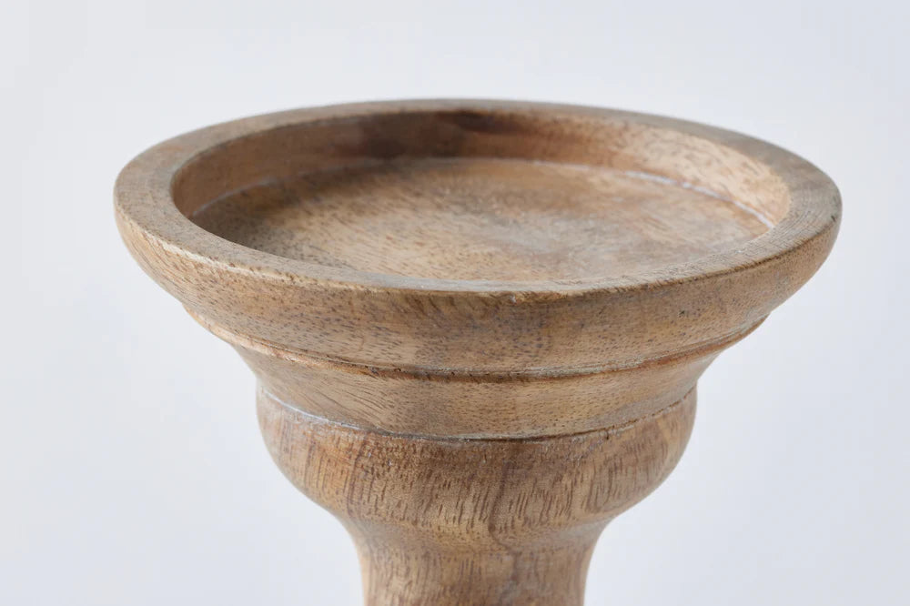 HS CANDLE STICK WOOD NATURAL