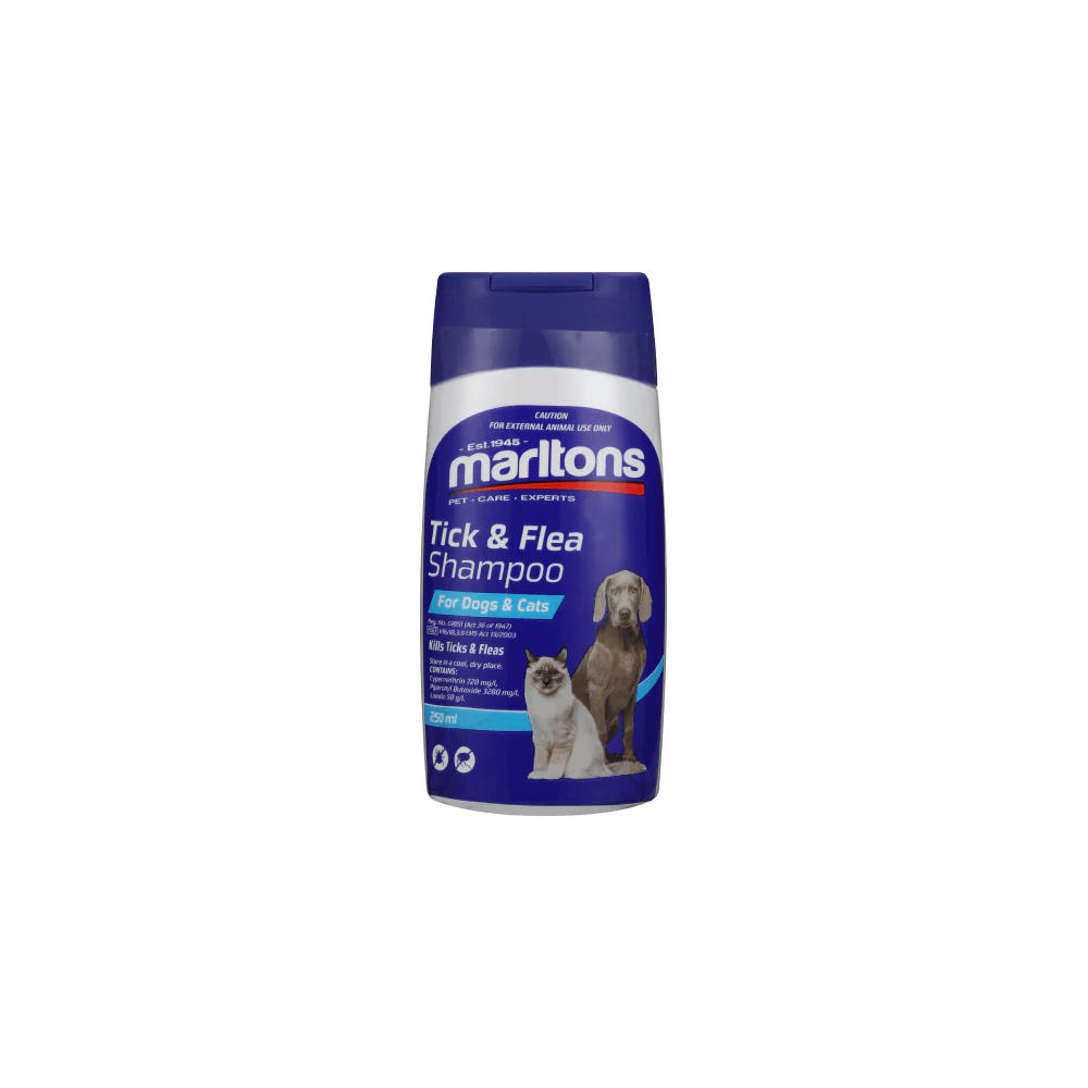 MARLTONS TICK AND FLEA SHAMPOO 250ML